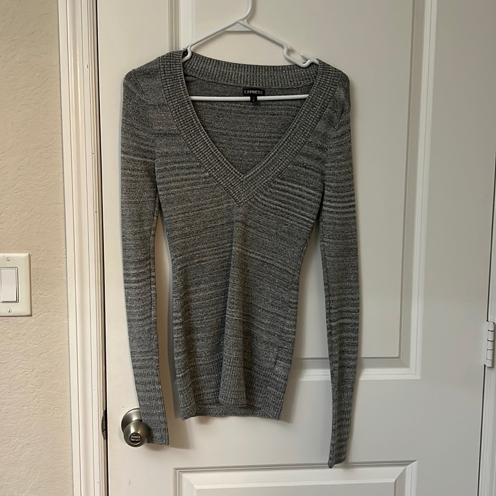 Gray Express Sweater Shirt